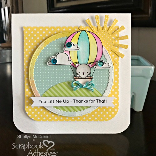 You Lift Me Up Dimensional Card by Shellye McDaniel for Scrapbook Adhesives by 3L