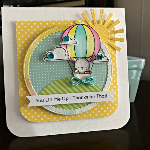 You Lift Me Up Dimensional Card by Shellye McDaniel for Scrapbook Adhesives by 3L