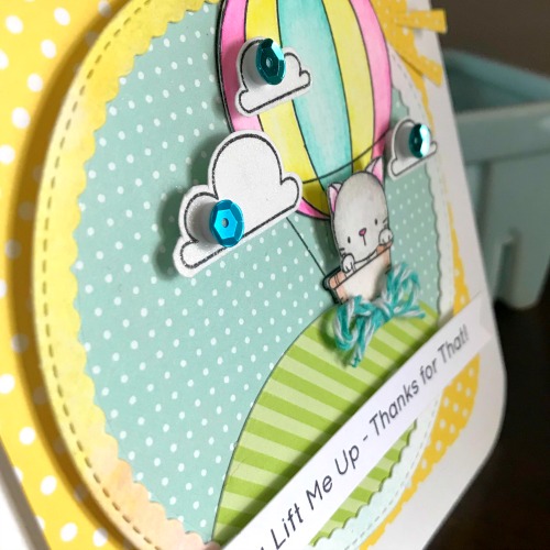 You Lift Me Up Dimensional Card by Shellye McDaniel for Scrapbook Adhesives by 3L