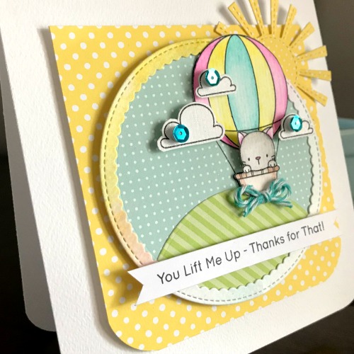 You Lift Me Up Dimensional Card by Shellye McDaniel for Scrapbook Adhesives by 3L