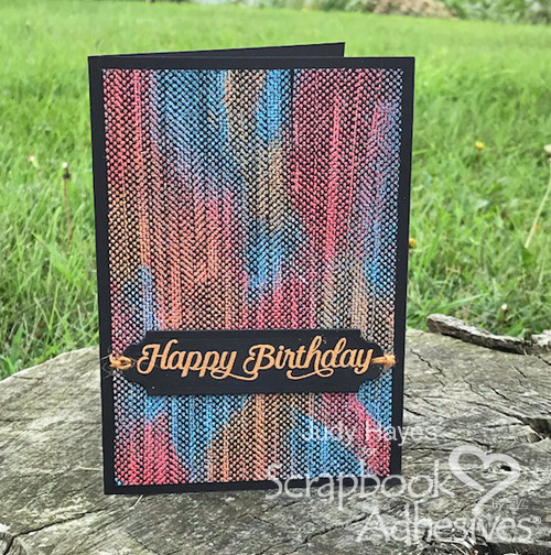 E-Z Dots Permanent Background Birthday Card by Judy Hayes for Scrapbook Adhesives by 3L