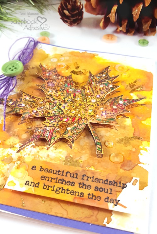 Mottled Foil Technique For Papercrafting by Terri Burson for Scrapbook Adhesives by 3L