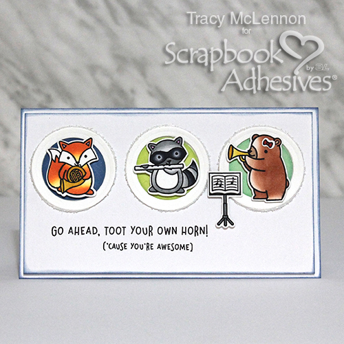 Cute Dimensional Critter Card Tutorial by Tracy McLennon for Scrapbook Adhesives by 3L