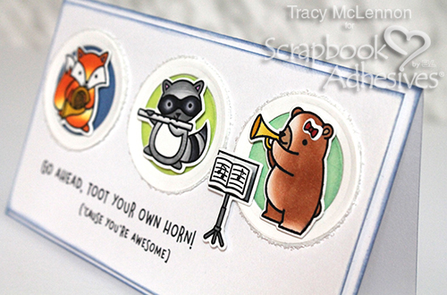 Cute Dimensional Critter Card Tutorial by Tracy McLennon for Scrapbook Adhesives by 3L