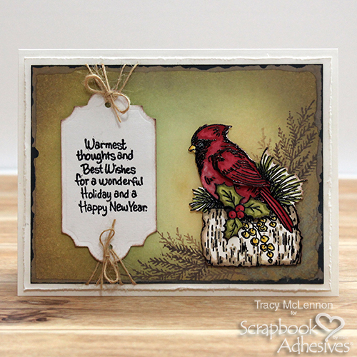 Card Making Merriment with Stampendous - Day 4 Warmest Thoughts by Tracy McLennon for Scrapbook Adhesives by 3L