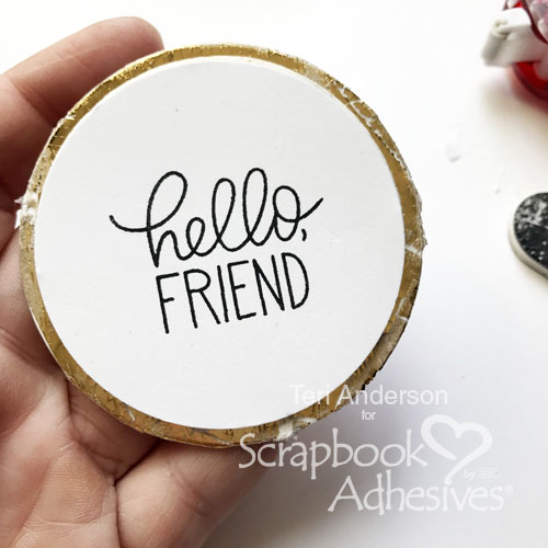 Distressed Foiled Accents by Teri Anderson for Scrapbook Adhesives by 3L