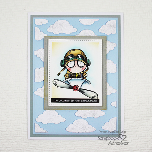 Up in the Clouds with Adhesive Sheets by Yvonne van de Grijp for Scrapbook Adhesives by 3L