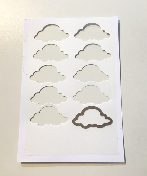 Up in the Clouds with Adhesive Sheets by Yvonne van de Grijp for Scrapbook Adhesives by 3L