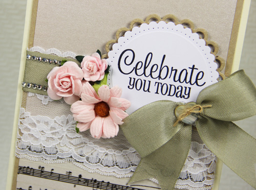 Elegant Lace Celebration Card by Yvonne van de Grijp for Scrapbook Adhesives by 3L