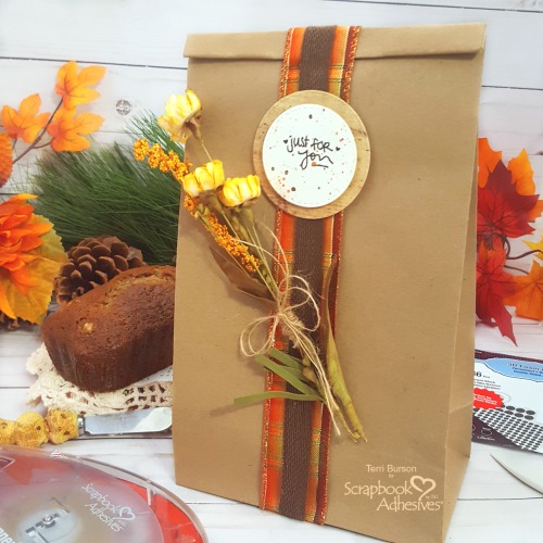 Decorative Gift Bag For National Date Nut Bread Day by Terri Burson for Scrapbook Adhesives by 3L