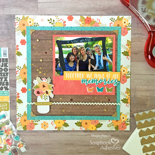 Memories Scrapbook Page with Jillibean Soup by Margie Higuchi for Scrapbook Adhesives by 3L
