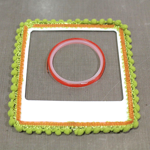Adding Pom Pom Trim with Extreme Double Sided Tape by Tracy McLennon for Scrapbook Adhesives by 3L