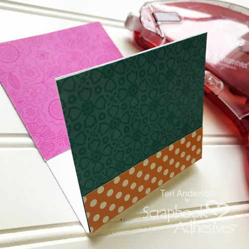 Colorful Gift Card Pockets Tutorial by Teri Anderson for Scrapbook Adhesives by 3L