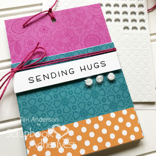 Colorful Gift Card Pockets Tutorial by Teri Anderson for Scrapbook Adhesives by 3L