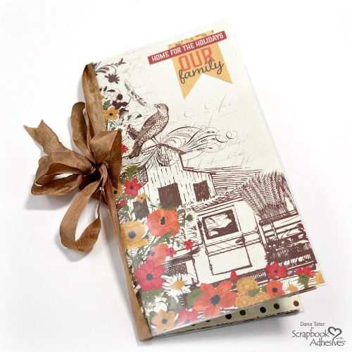 Thanksgiving Traveler's Notebook created with the Authentique Pleasant Collection by Dana Tatar for Scrapbook Adhesives by 3L