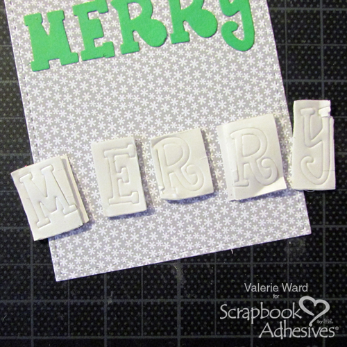 Merry Flip and Slide Card by Valerie Ward for Scrapbook Adhesives by 3L