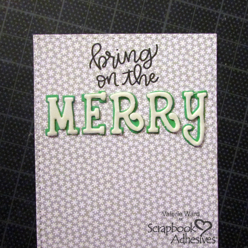 Merry Flip and Slide Card by Valerie Ward for Scrapbook Adhesives by 3L