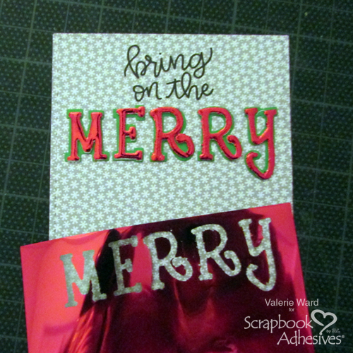 Merry Flip and Slide Card by Valerie Ward for Scrapbook Adhesives by 3L