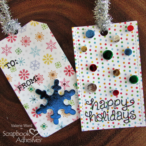 Shiny Holiday Tags by Valerie Ward for Scrapbook Adhesives by 3L