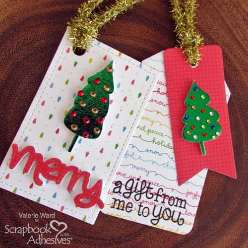 Shiny Holiday Tags by Valerie Ward for Scrapbook Adhesives by 3L