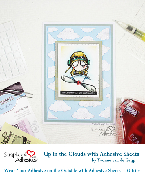 Up in the Clouds with Adhesive Sheets by Yvonne van de Grijp for Scrapbook Adhesives by 3L 