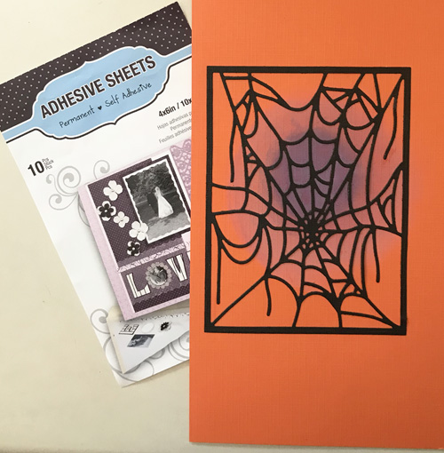 Spooky Halloween Card with Adhesive Sheets by Yvonne van de Grijp for Scrapbook Adhesives by 3L