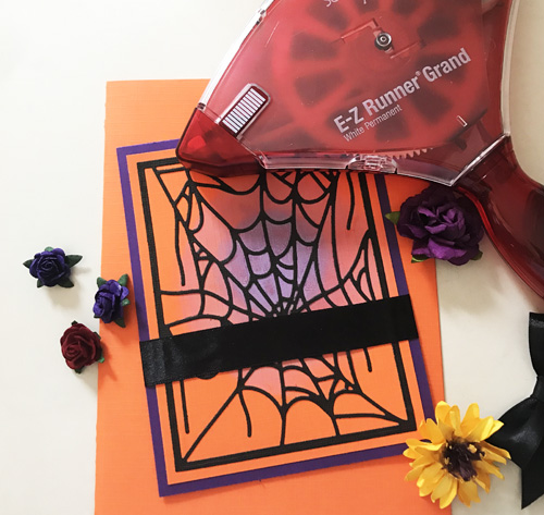 Spooky Halloween Card with Adhesive Sheets by Yvonne van de Grijp for Scrapbook Adhesives by 3L