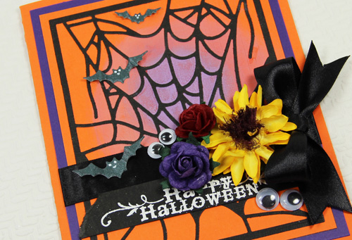 Spooky Halloween Card with Adhesive Sheets by Yvonne van de Grijp for Scrapbook Adhesives by 3L