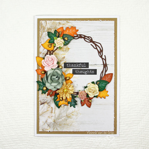 Fall Inspired Thanksgiving Card by Yvonne van de Grijp for Scrapbook Adhesives by 3L