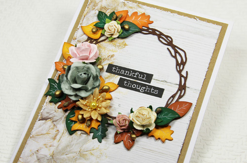 Fall Inspired Thanksgiving Card by Yvonne van de Grijp for Scrapbook Adhesives by 3L