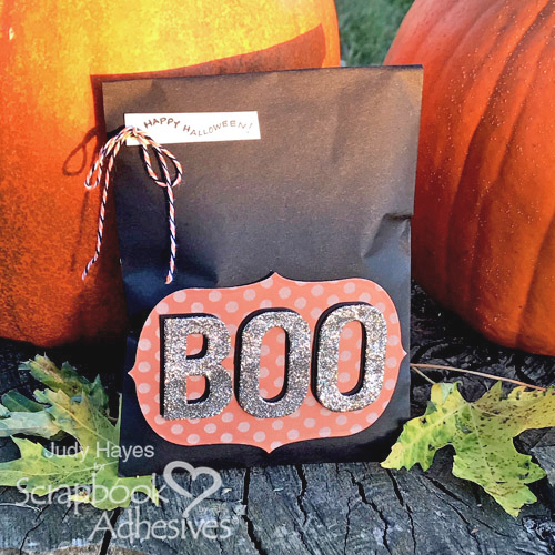 BOO Treat Bag with 3D Foam Creative Sheets by Judy Hayes for Scrapbook Adhesives by 3L