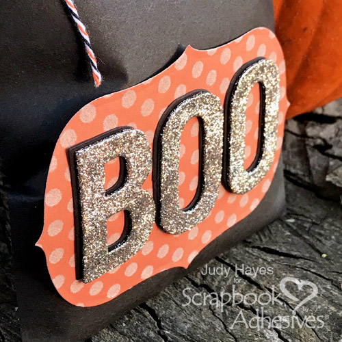BOO Treat Bag with 3D Foam Creative Sheets by Judy Hayes for Scrapbook Adhesives by 3L