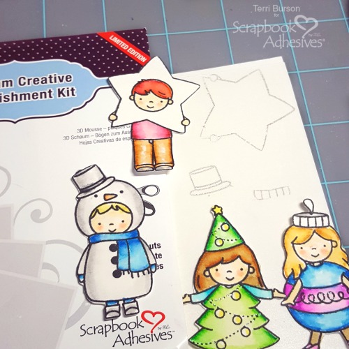 Create Partial Foiled 3D Embellishments by Terri Burson for Scrapbook Adhesives by 3L