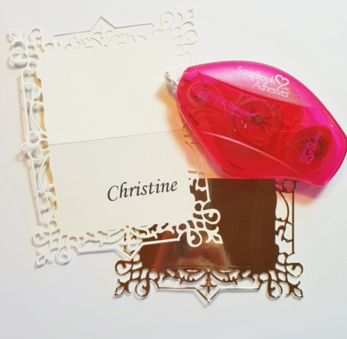 Holiday Place Card Tutorial by Christine Emberson for Scrapbook Adhesives by 3L