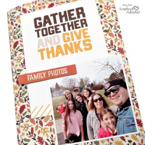 Completed DIY Thanksgiving Traveler's Notebook created by Dana Tatar for Scrapbook Adhesives by 3L