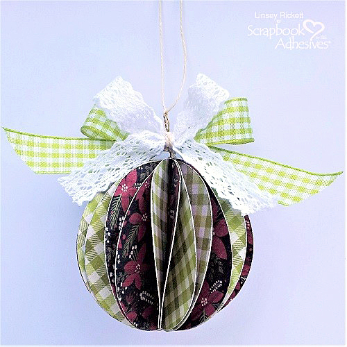 DIY Christmas Ornaments with Adhesive Dots by Linsey Rickett for Scrapbook Adhesives by 3L