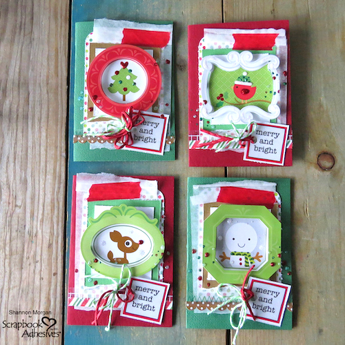 Merry and Bright Christmas Card Set by Shannon Morgan for Scrapbook Adhesives by 3L