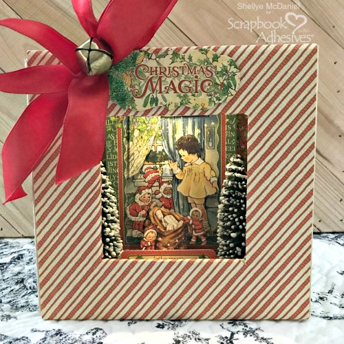 Christmas Diorama Shadowbox by Shellye McDaniel for Scrapbook Adhesives by 3L Christmas Inspiration Week with Graphic 45