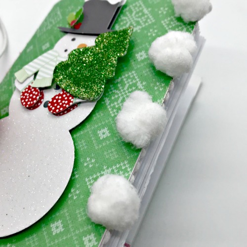 DIY Christmas Mini Covered Notebook Tutorial by Shellye McDaniel for Scrapbook Adhesives by 3L