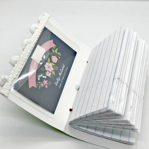 DIY Christmas Mini Covered Notebook Tutorial by Shellye McDaniel for Scrapbook Adhesives by 3L