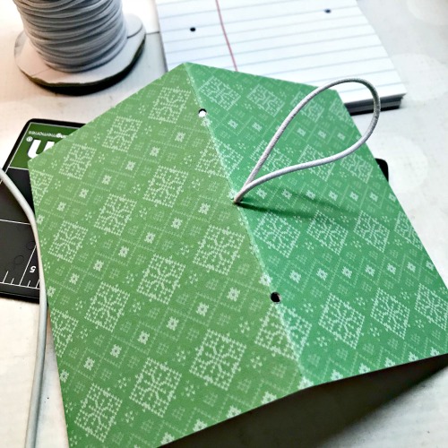 DIY Christmas Mini Covered Notebook Tutorial by Shellye McDaniel for Scrapbook Adhesives by 3L