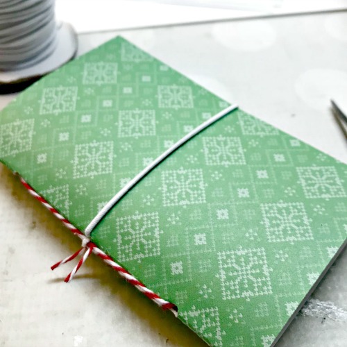 DIY Christmas Mini Covered Notebook Tutorial by Shellye McDaniel for Scrapbook Adhesives by 3L