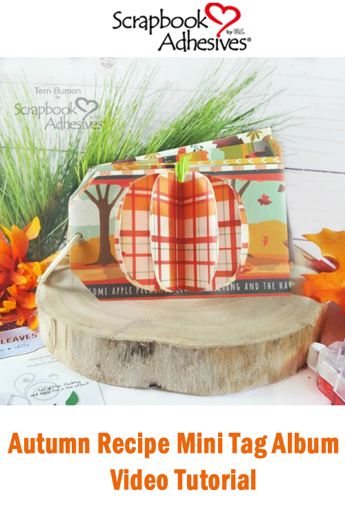 Autumn Recipe Mini Tag Album by Terri Burson for Scrapbook Adhesives by 3L Pinterest