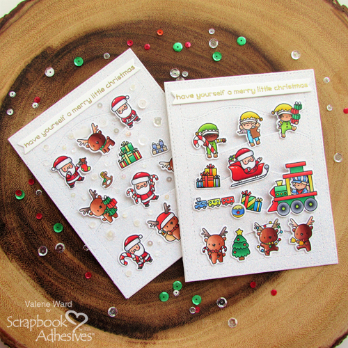 Dimensional Hillside Christmas Cards by Valerie Ward for Scrapbook Adhesives by 3L