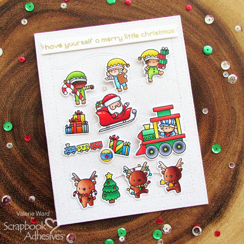 Dimensional Hillside Christmas Cards by Valerie Ward for Scrapbook Adhesives by 3L