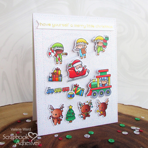 Dimensional Hillside Christmas Cards by Valerie Ward for Scrapbook Adhesives by 3L