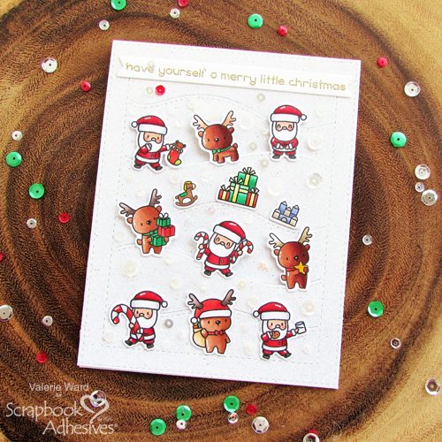 Dimensional Hillside Christmas Cards by Valerie Ward for Scrapbook Adhesives by 3L