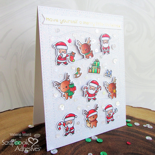 Dimensional Hillside Christmas Cards by Valerie Ward for Scrapbook Adhesives by 3L