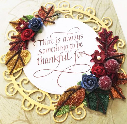 3D Foam Leaves Thanksgiving Card by Yvonne van de Grijp for Scrapbook Adhesives by 3L