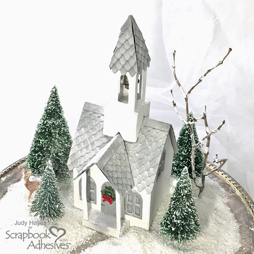 Little White Church Holiday Decor by Judy Hayes for Scrapbook Adhesives by 3L